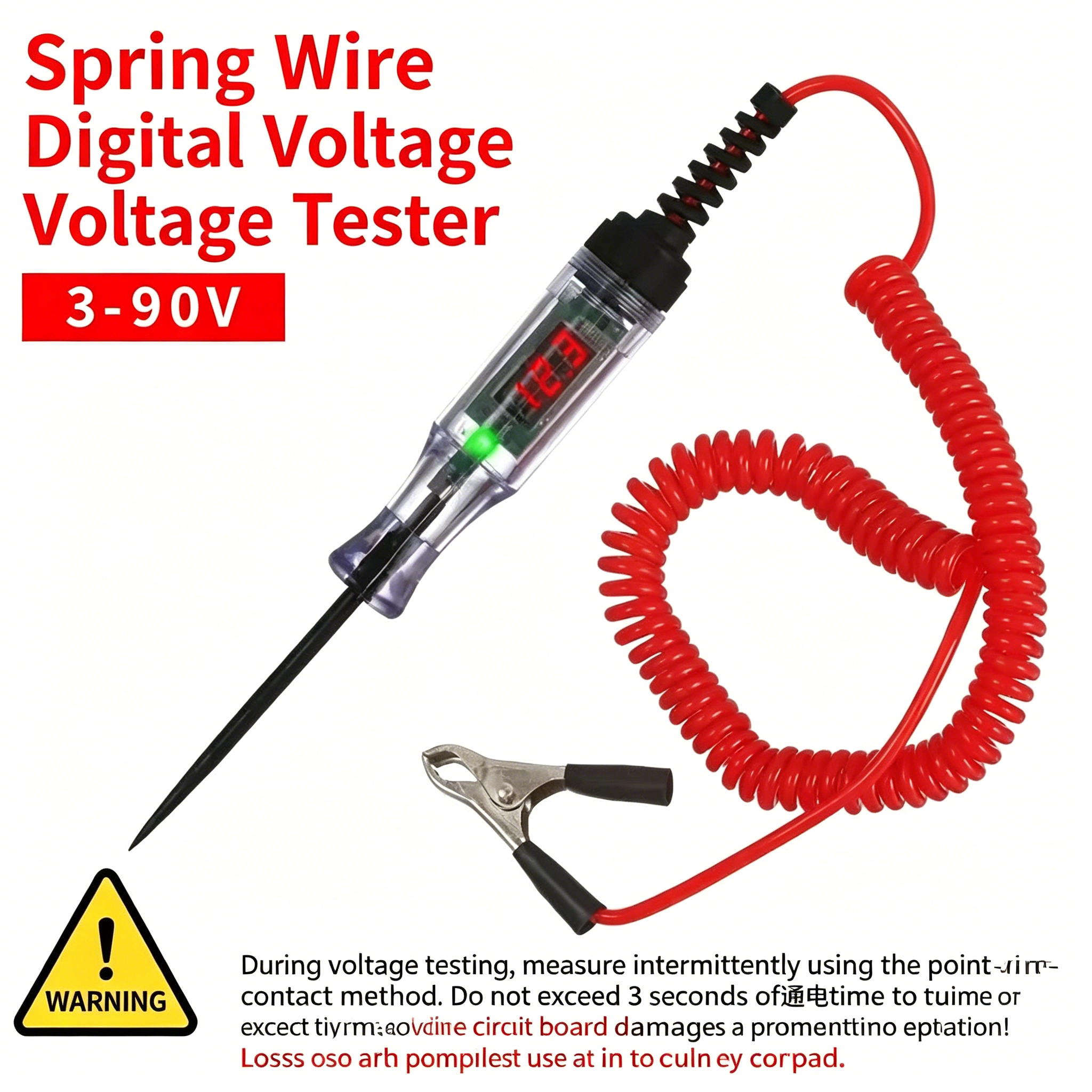 Car Voltage Tester LED Flashli - مراجعة Electronics Repairs وسعره