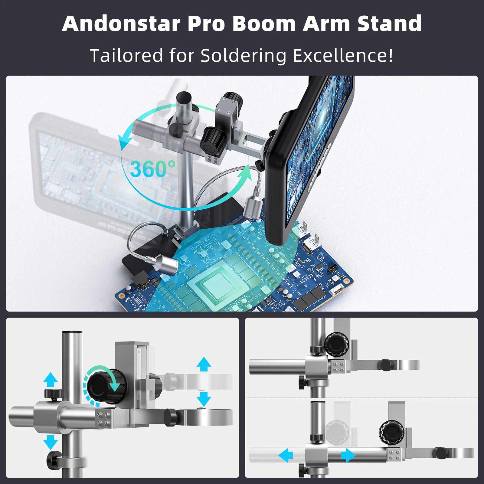 Andonstar AD210S-Pro 4K 60FPS  - مراجعة Electronics Repairs وسعره