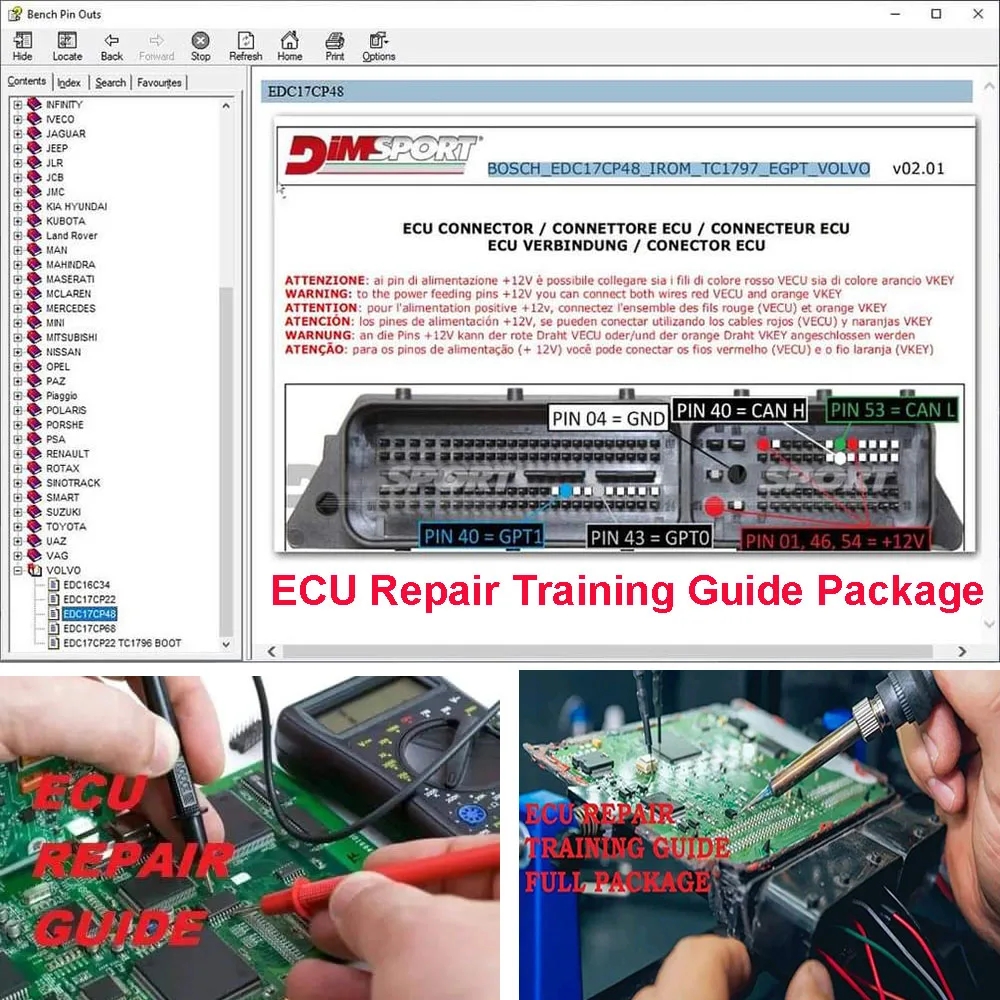 ECU Repair Training Guide Pack - مراجعة Electronics Repair Basics وسعره
